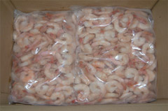 frozen white shrimp